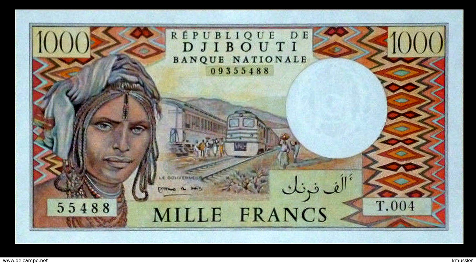 # # # Banknote Dschibuti (Djibouti) 1000 Francs UNC # # # - Dschibuti