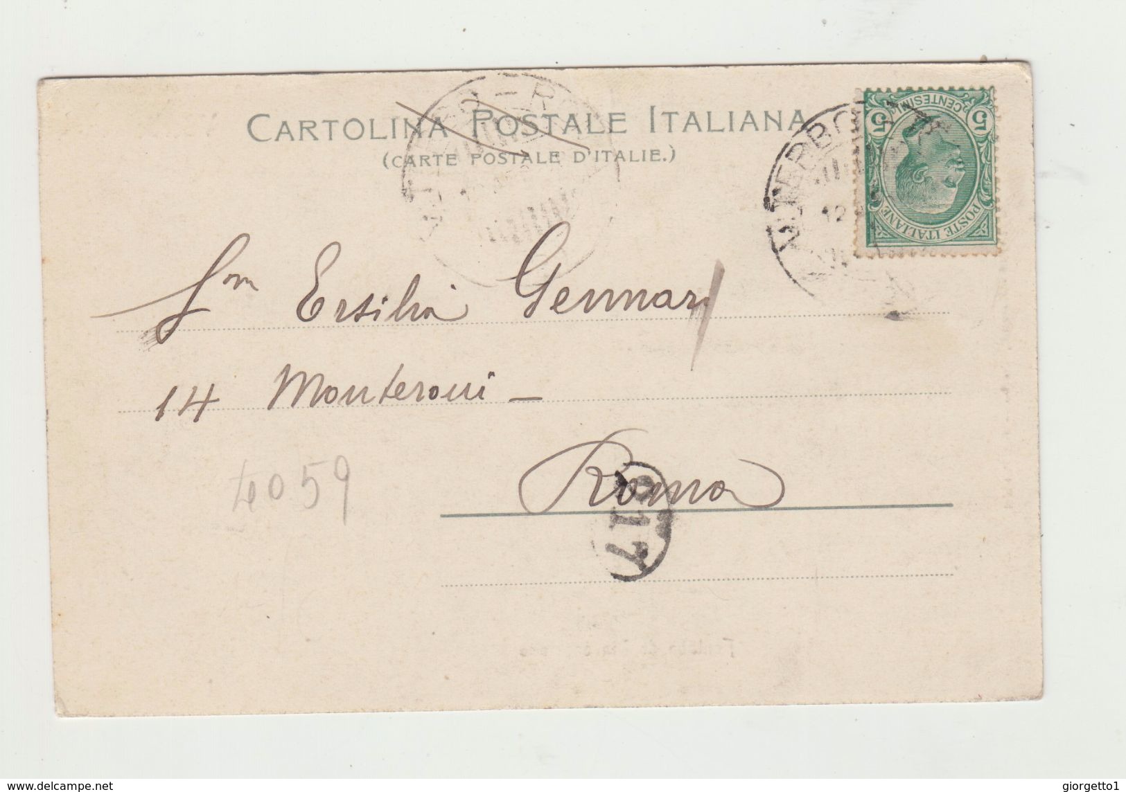 VITERBO - FONTANA DI PIANOSCARANO - VIAGGIATA 1908 - ITALY POSTCARD - Viterbo