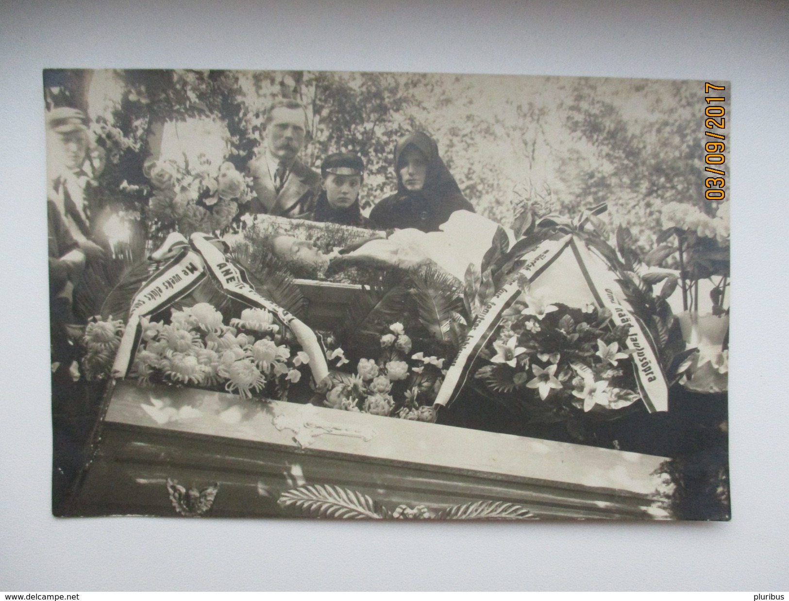 POST MORTEM FUNERAL , DEAD YOUNG BEAUTIFUL GIRL IN COFFIN , O - Funeral