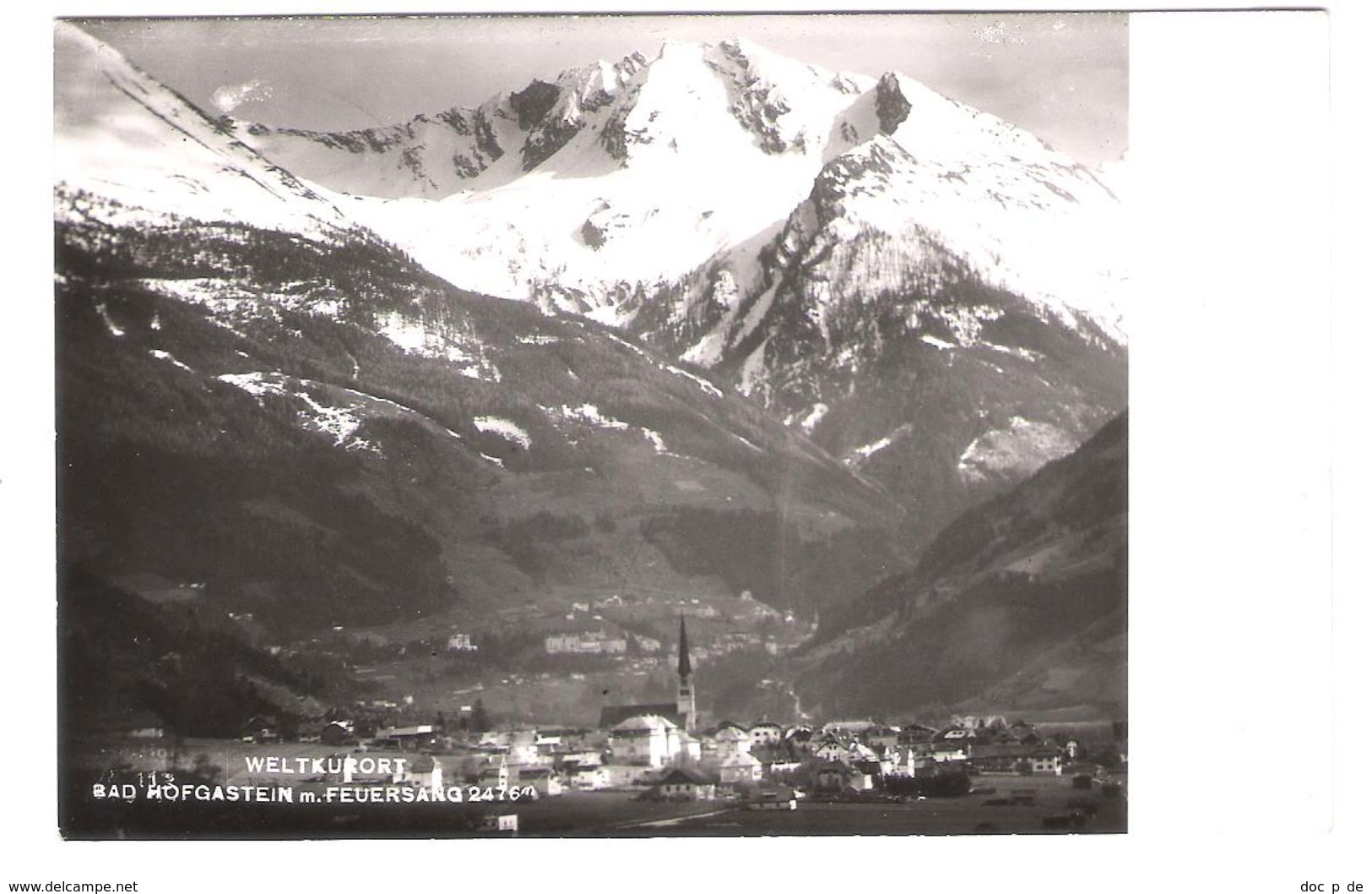 Österreich - Bad Hofgastein - Ortsansicht - Alte Ansicht - Bad Hofgastein