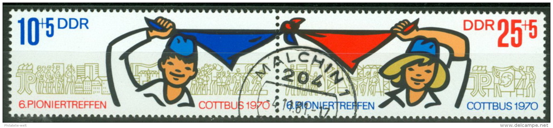 DDR 1596/97ZD O Tagesstempel - Usados