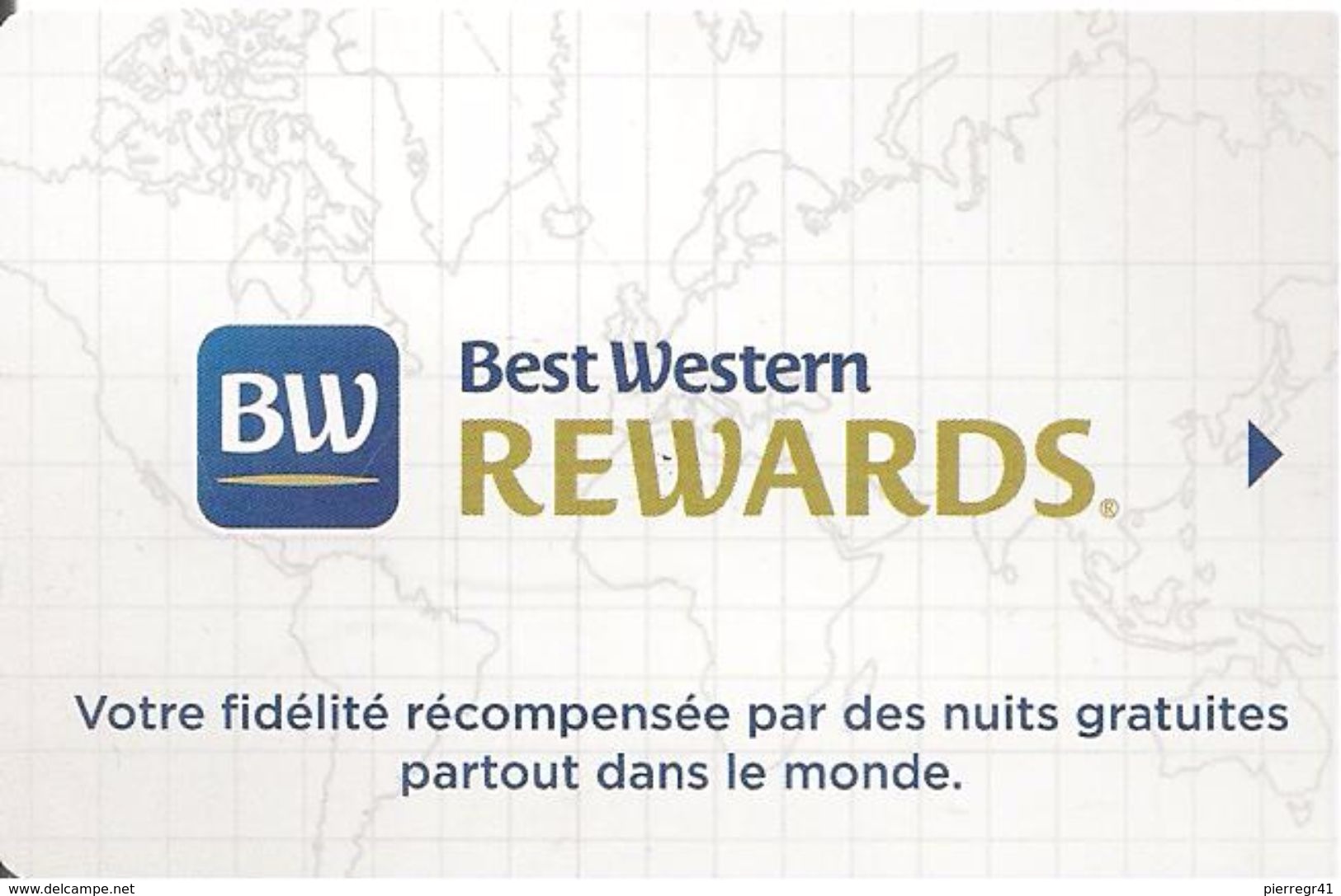 CLE-MAGNETIQUE-HOTEL-BEST WESTERN-REWARDS-TBE - Clés D'hôtel