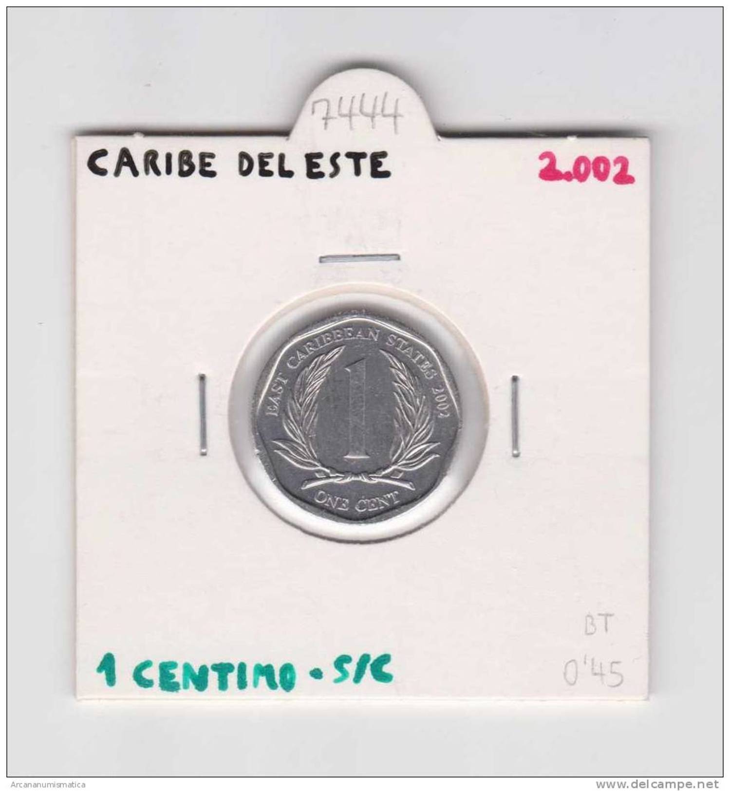 CARIBE DEL ESTE  1 CENTIMO 2.002  SC/UNC      DL-7444 - Andere - Amerika