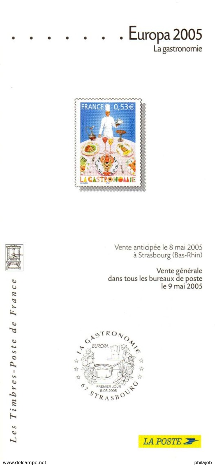FRANCE 2004 à 2006 : 3 Fascicules Publicitaires Avec Photo Du Timbre + Cachet 1er Jour " EUROPA " - UNESCO