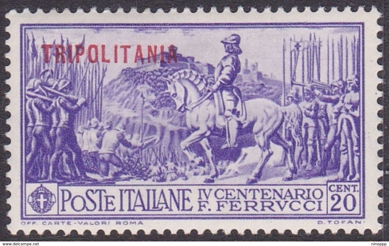 Italy-Colonies And Territories-Tripolitania S64 1930 Ferrucci,20c Violet,used - Tripolitania