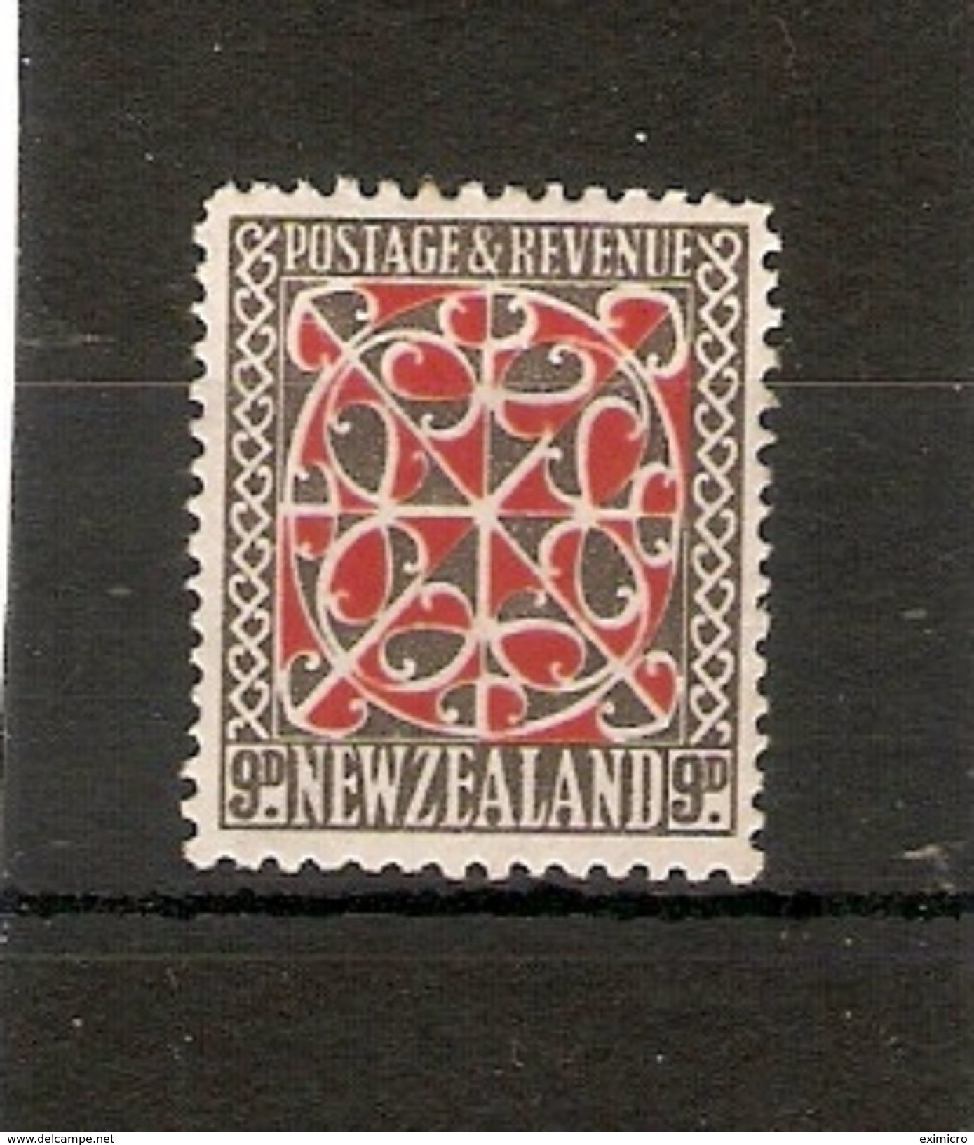 NEW ZEALAND 1936 - 1942 9d SG 597 PERF 14 X 15 WATERMARK SIDEWAYS MOUNTED MINT Cat £50 - Ongebruikt