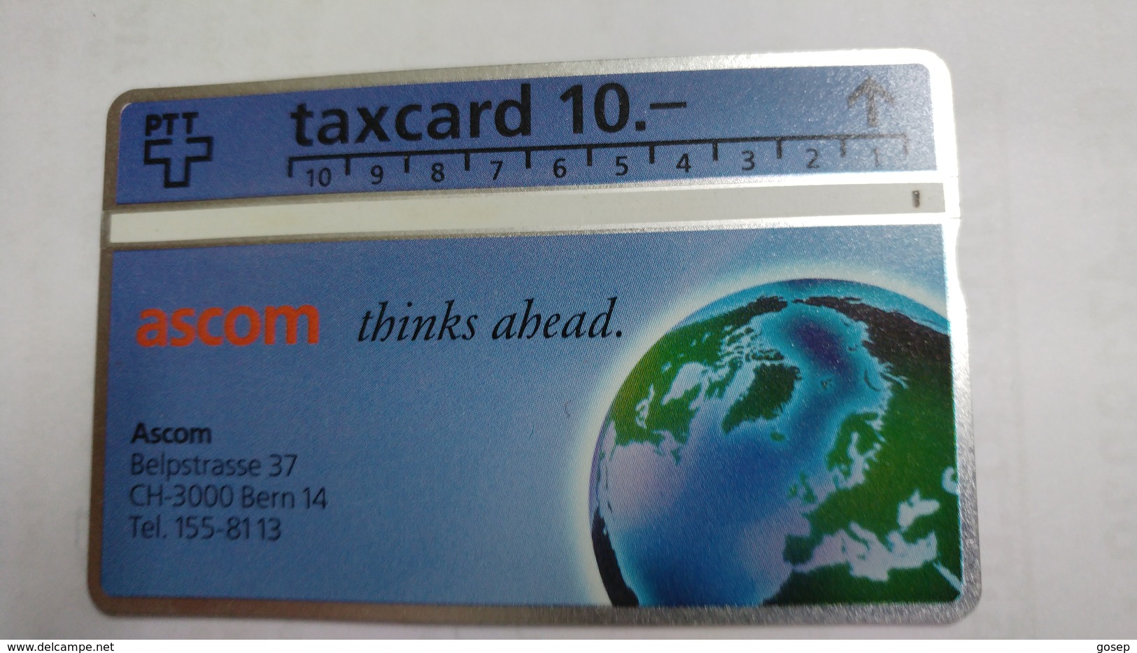 Switzerland-(k92/103c)-ascom Thinks Ahead-(304l)-5.000-used Card+1card Prepiad Free - Schweiz