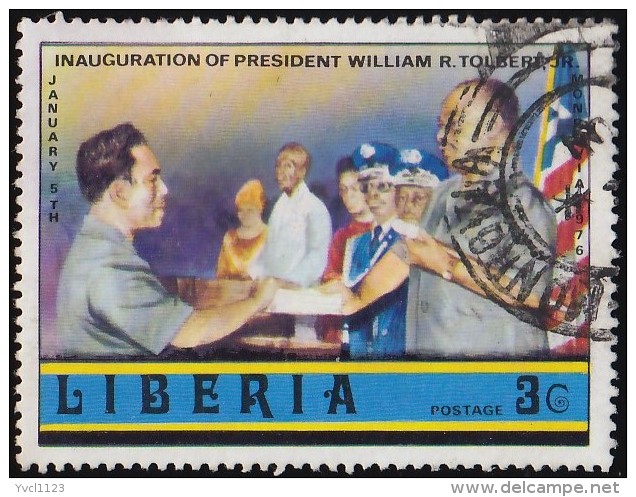 LIBERIA - Scott #733 Inauguration Of President William R. Tolbert Jr. / Used Stamp - Liberia