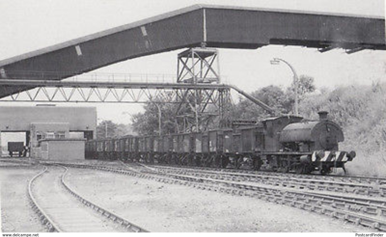 Coal 1951 Train At Agecroft Power Station Manchester In 1974 Postcard - Other & Unclassified