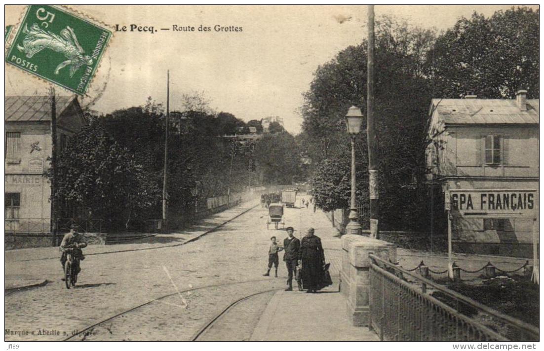 A 9749 - Le  Pecq (78) Route Des Grottes   SPA Français      Bar De La Mairie - Le Pecq