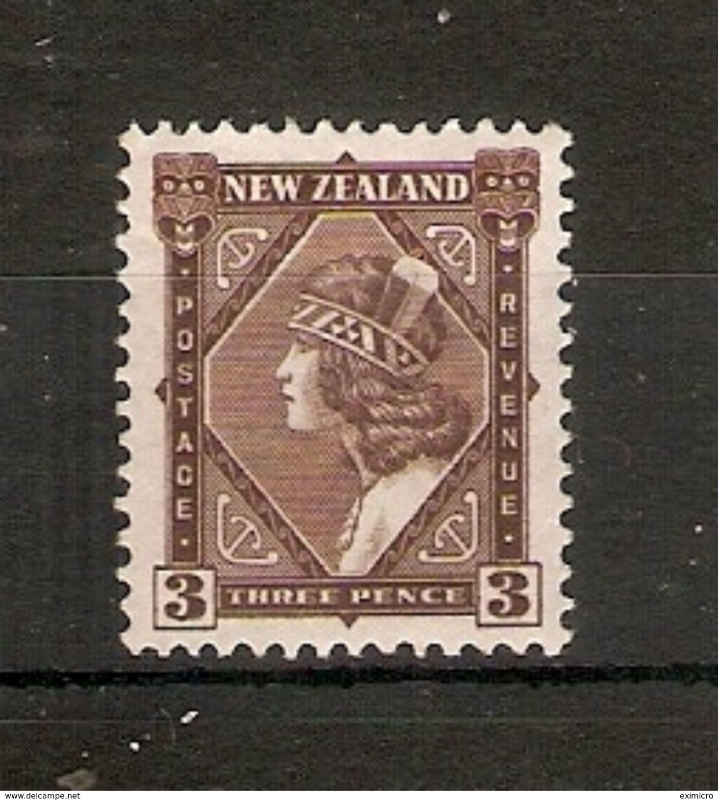 NEW ZEALAND 1935 - 1936 3d SG 561 MOUNTED MINT Cat £12 - Unused Stamps