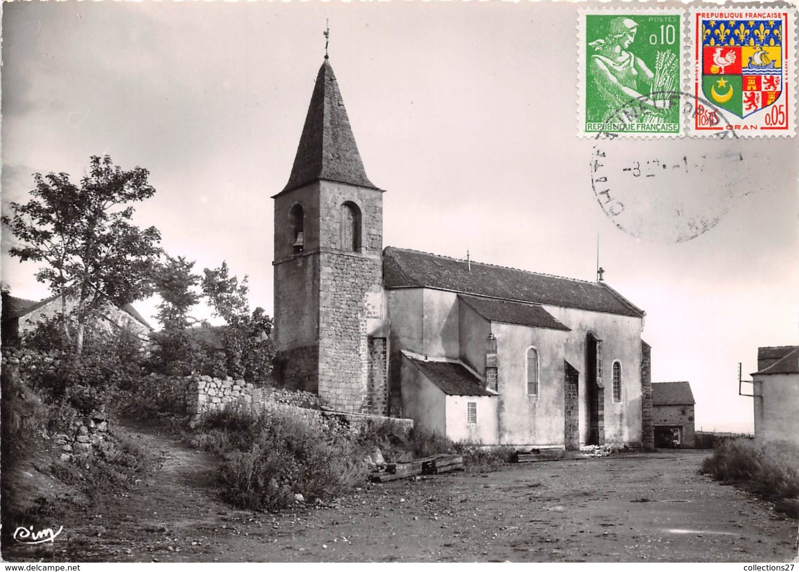 48-CHATEAUNEUF-DE-RANDON- PLACE DE L'EGLISE - Chateauneuf De Randon