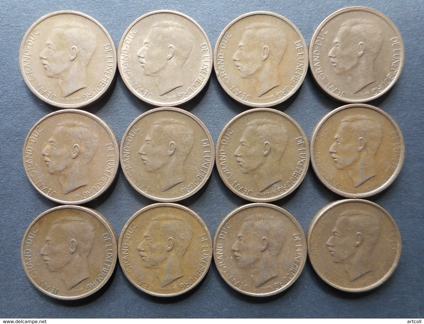 Luxembourg 20 Francs 1980-1983 (Lot Of 12 Coins) - Luxembourg