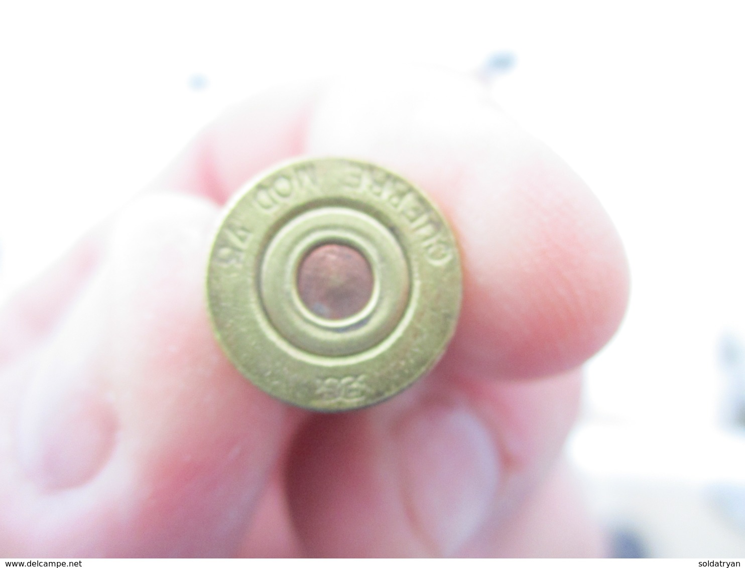 Cartouche munition  11 mm pour revolver 1873 73 neutralisée ww1 poilu marquage GUERRE mod 73 FRANCAIS