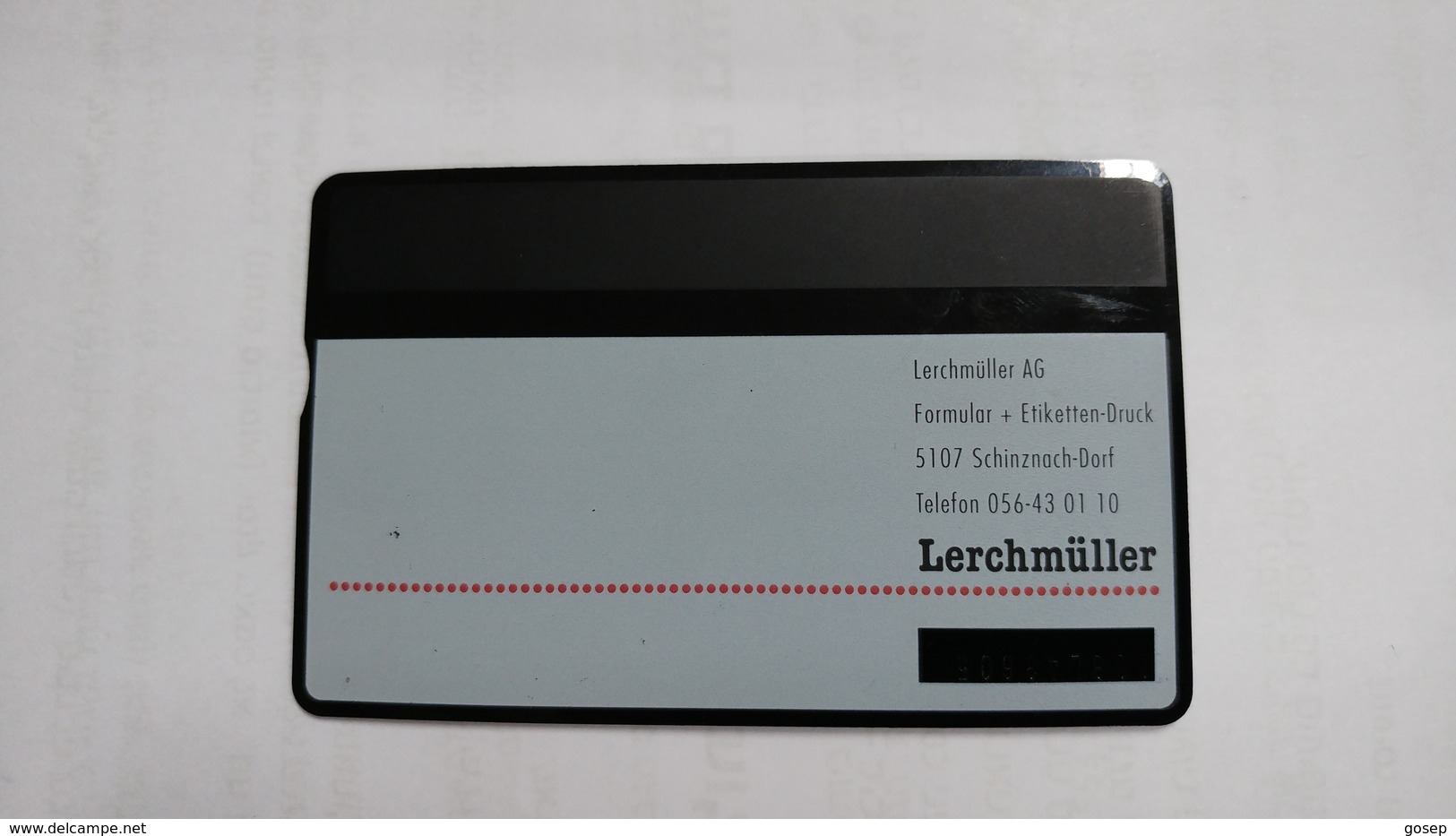 Switzerland-(k92/148a.1)-lerchmuller-endlos-druck-(208l43605)-(scratch)-1.000-used Card+1card Prepiad Free - Schweiz