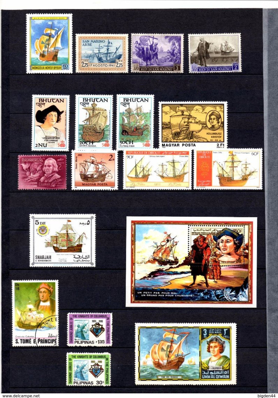 Set Of Stamps_Columbus_Colon_Colomb_various Countries - Cristoforo Colombo