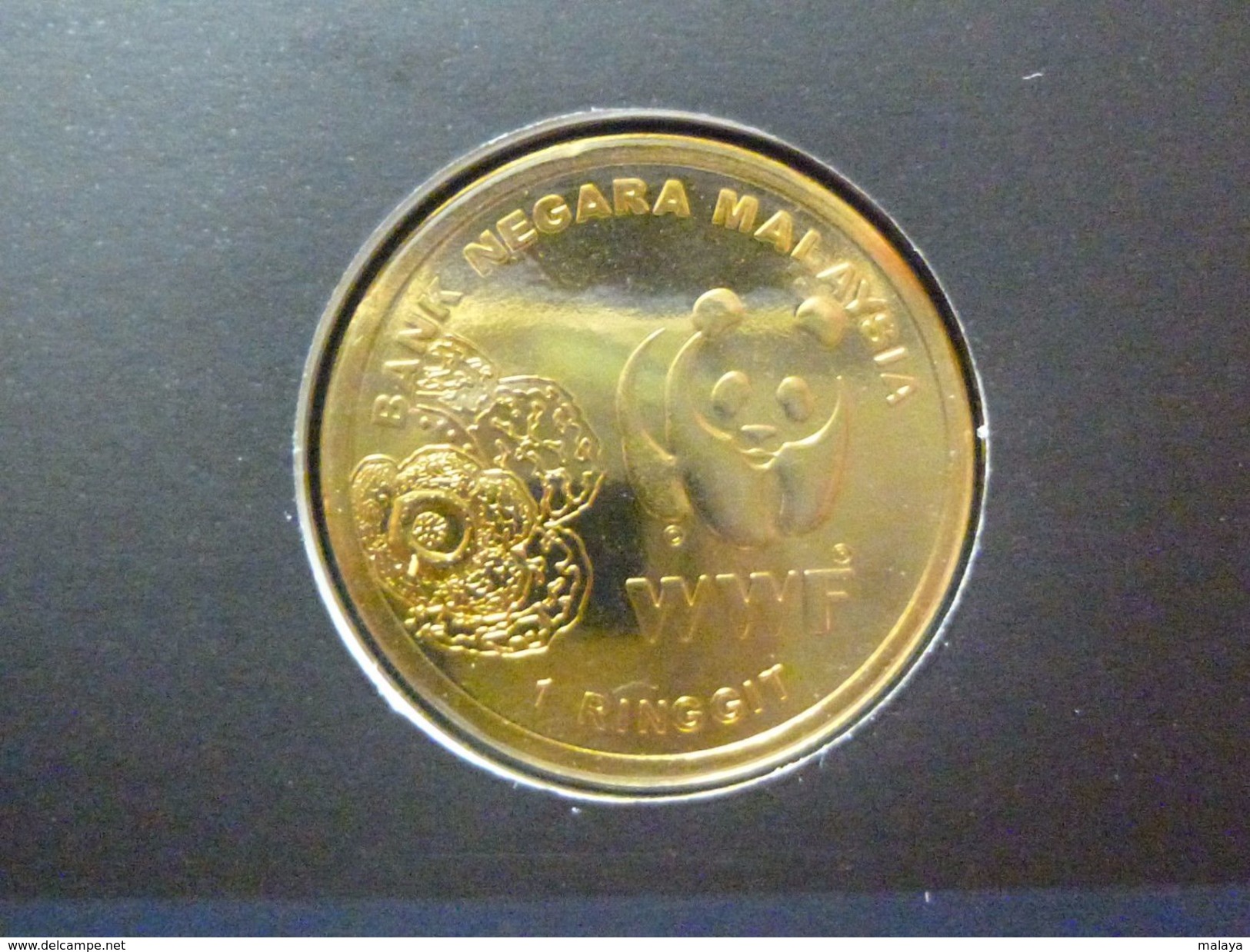 MALAYSIA 2011 1 Ringgit 50TH ANNIVERSARY OF WWF PANDA Commemorative Nordic Gold Coin BU - Maleisië