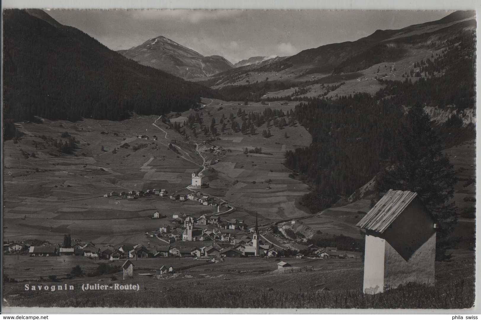 Savognin (Julier-Route) Panorama - Photo: J. Gaberell - Savognin