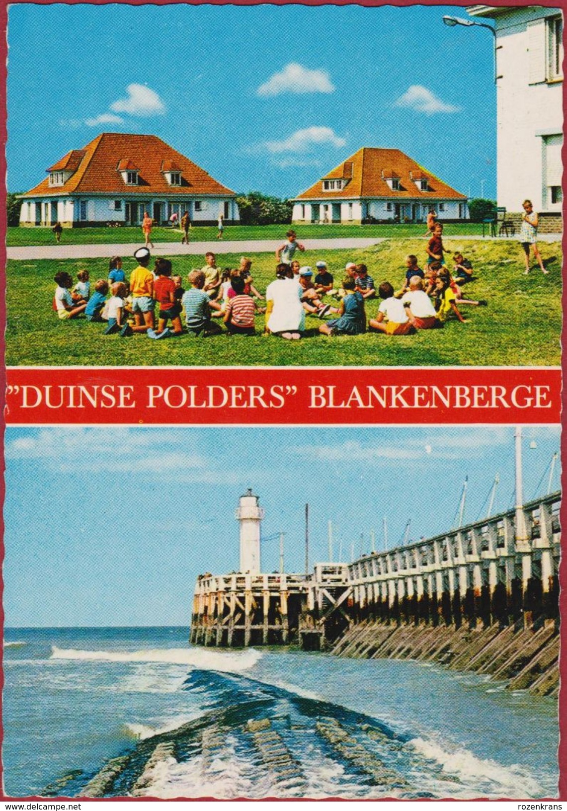 Grote Kaart Grand Format Blankenberge Duinse Polders Vakantiecentrum Paviljoenen En Speelruimte - Blankenberge