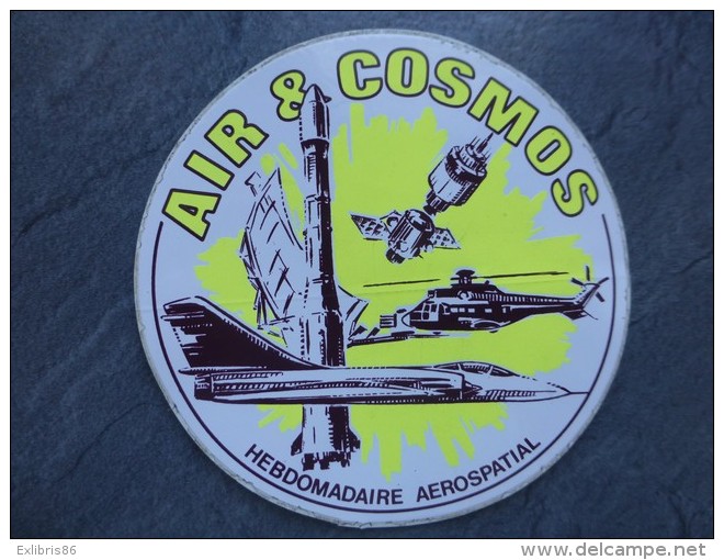 AVIATION Autocollant Air Et Cosmos, Hebdo Aérospatial ; Ref  712 VP 35 - Stickers