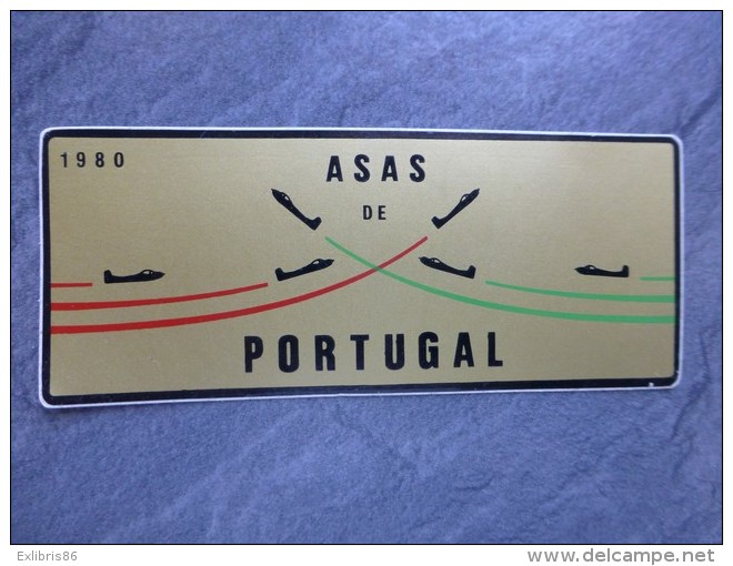 AVIATION Autocollant ASAS De Portugal 1980 ; Ref  727 VP 35 - Autocollants