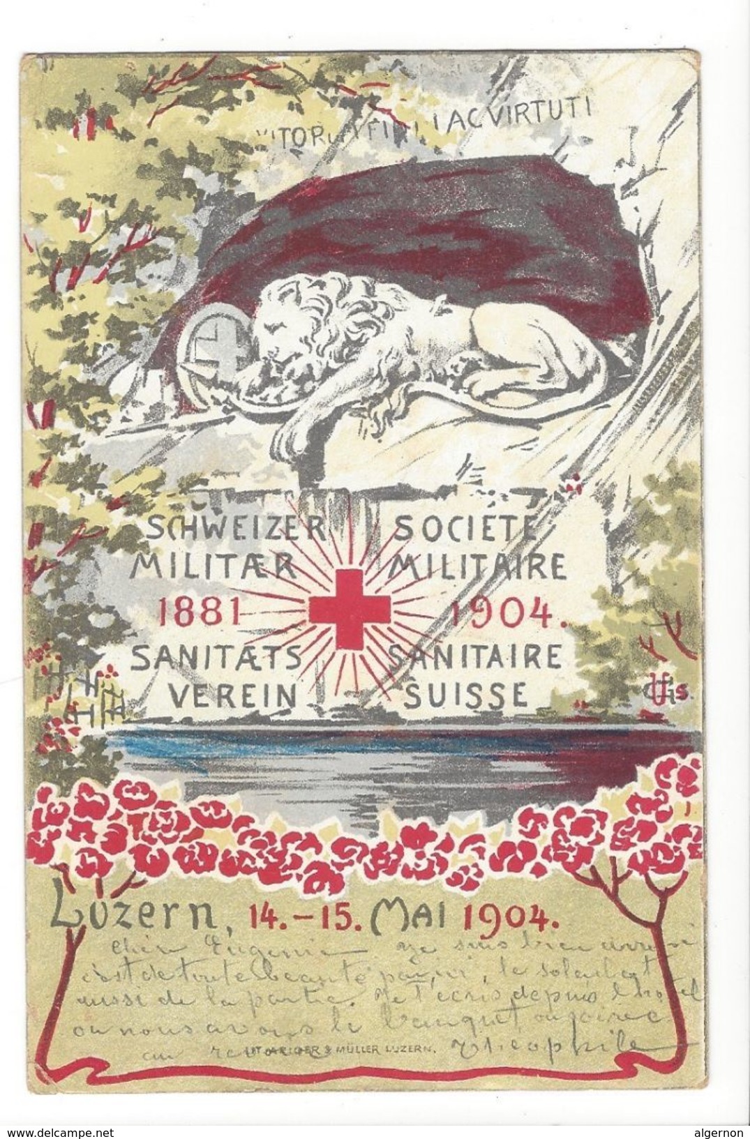 17495 - Luzern 1904 Société Militaire Sanitaire Suisse - Luzern