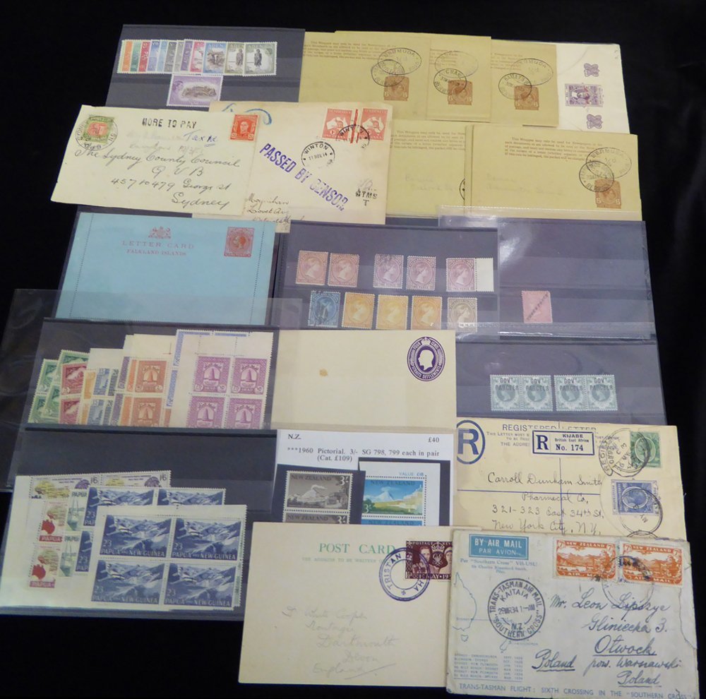 EX-DEALER'S REMAINDERED STOCK Of Stamps & Covers Housed In Plastics Or On Stock Cards Incl. Useful British Commonwealth - Autres & Non Classés