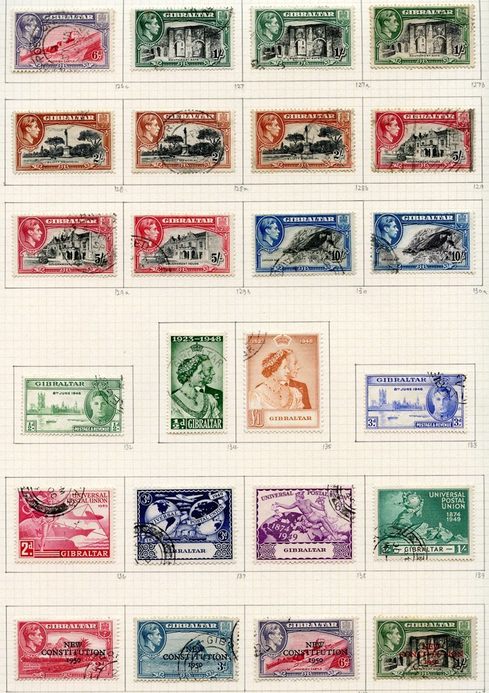 KGVI COLLECTION 1937-52 Of British Europe U On Philatelic Leaves With Channel Islands (29), Cyprus (33), Gibraltar (51), - Autres & Non Classés