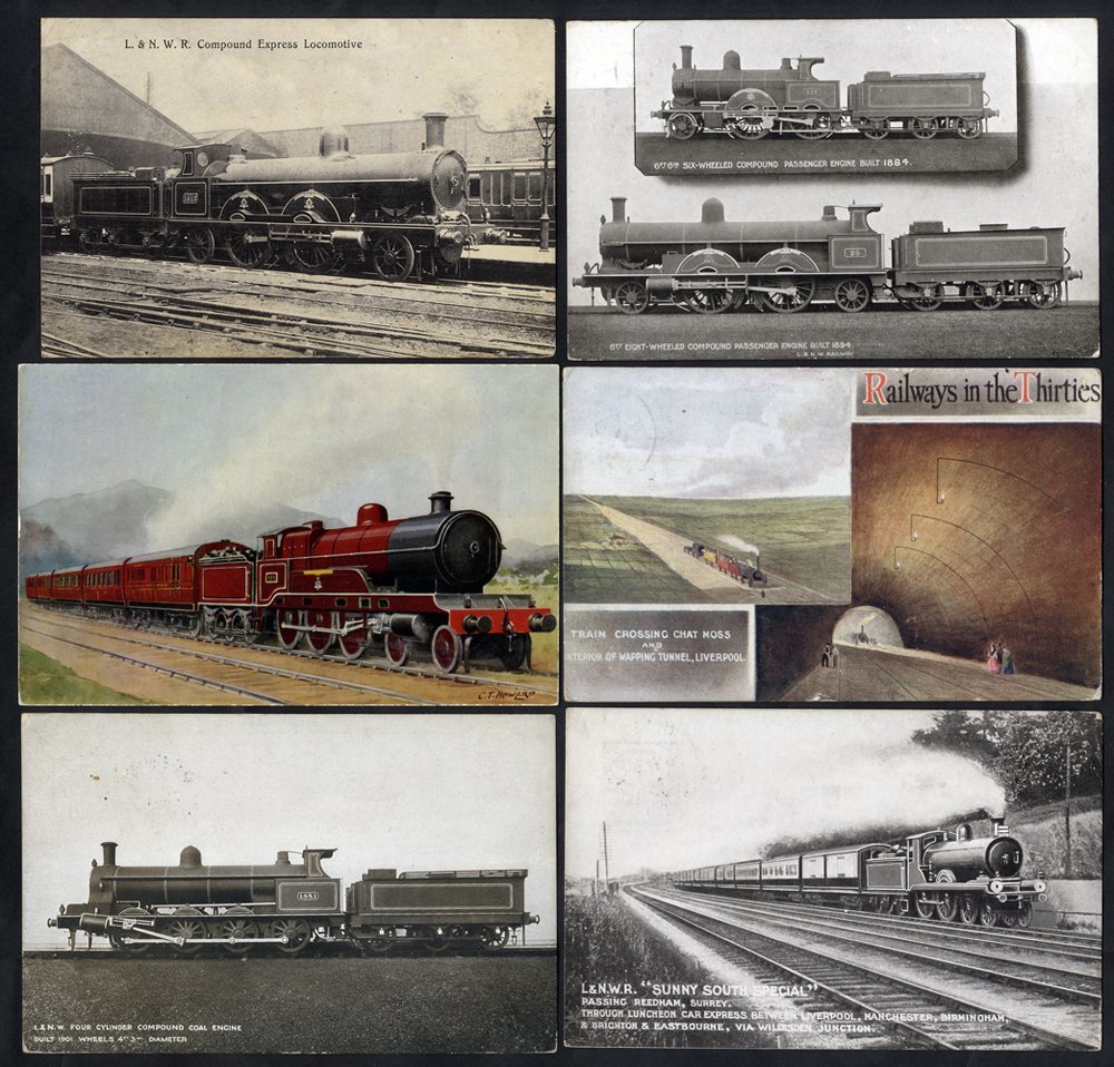 RAILWAYS Collection Of Cards In A Modern Album, Mostly Locomotives Incl. Several L & N.W.R Locomotives, Oilette Types, P - Non Classés