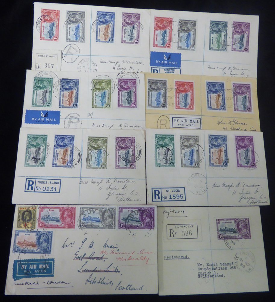 1935 Silver Jubilee Covers (20) Of Which 14 Are Registered With All Four Values, 3 Not Registered  With All Values And 3 - Andere & Zonder Classificatie