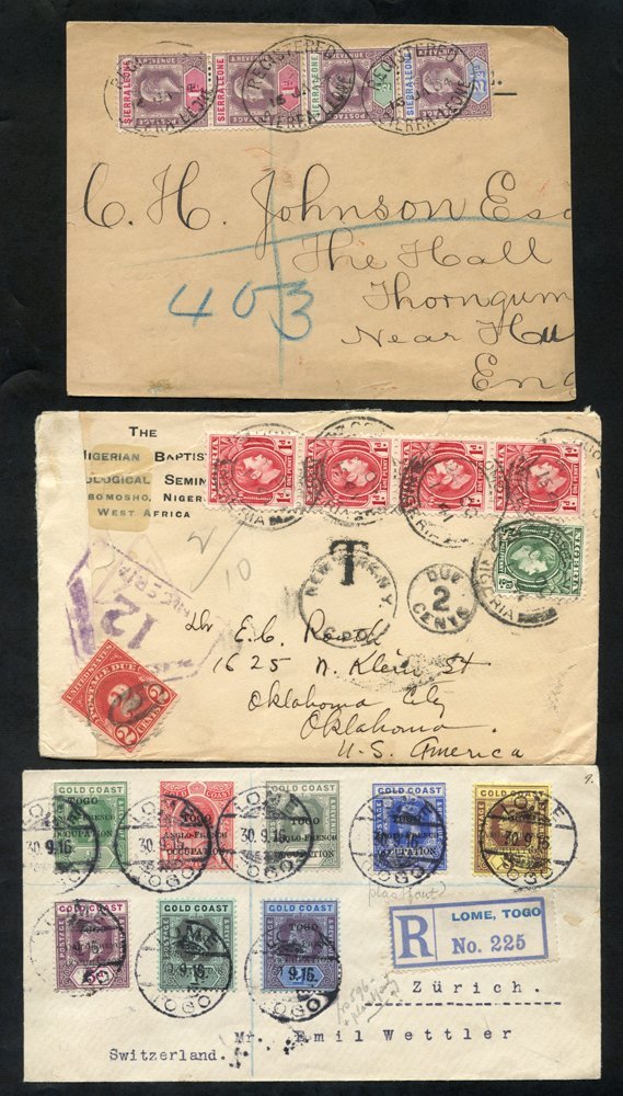 BRITISH AFRICA Covers (61) And A Few Fronts, Countries Noted Incl. Gambia, Nigeria, Northern Nigeria, Sierra Leone, Suda - Autres & Non Classés