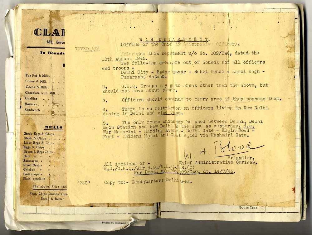 WWII Scrap Book Formed By R.A.F Sgt. K. B. Date Serving In Egypt, India & China Bay Station Ceylon, Includes Many Cuttin - Autres & Non Classés