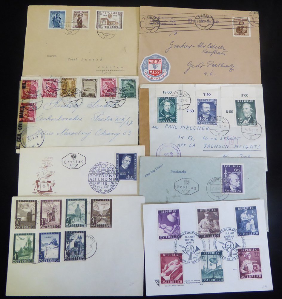 Second Republic To 1955 Interesting Range Incl. Censored, Airmail. Commemorative Cancels, Uncommon Returning POW Card, F - Other & Unclassified