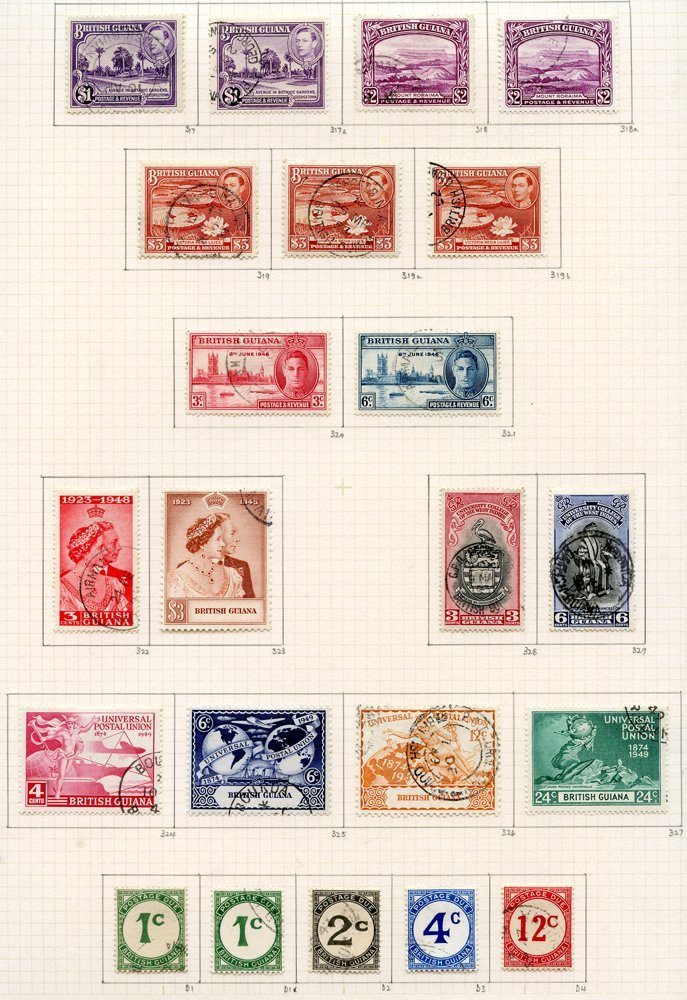 1937-52 Collection U On Philatelic Leaves With All Shades & Perfs, A Nice Range With The 'good' $1 Nicely Cancelled, SG. - Autres & Non Classés