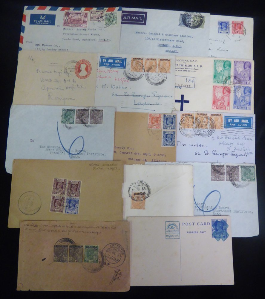 1930's-40's Covers And A Card With The Majority Going Overseas. (13) - Autres & Non Classés