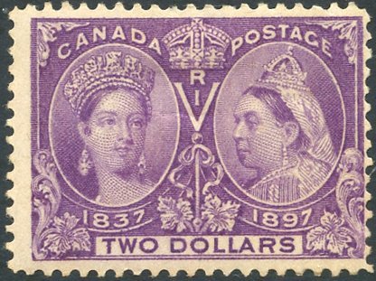 1897 Jubilee $2 Deep Violet, M (centred To Right), SG.137. (1) Cat. £1000 - Autres & Non Classés