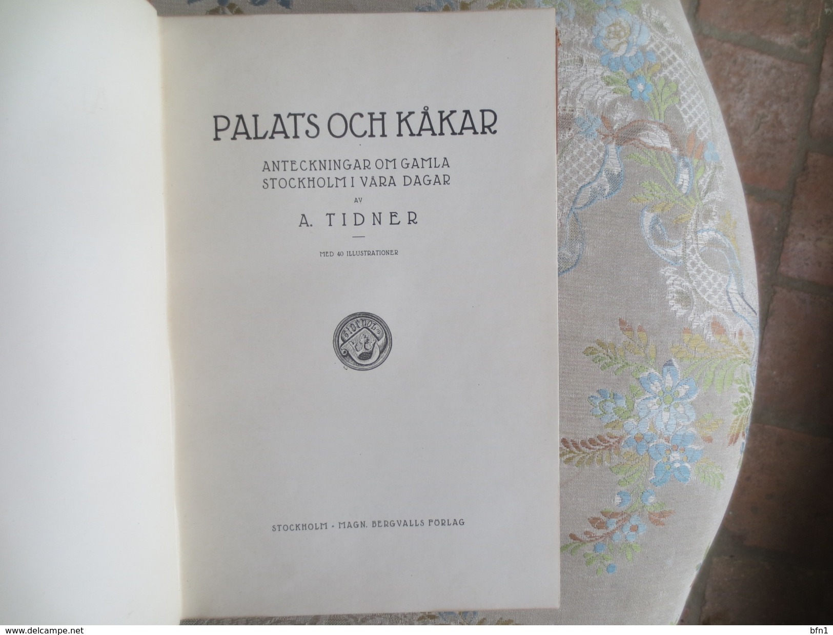 Palats och Kakar 1917 Tidner Stockholm Sweden History Buildings Survey - Beautiful with hand printing page