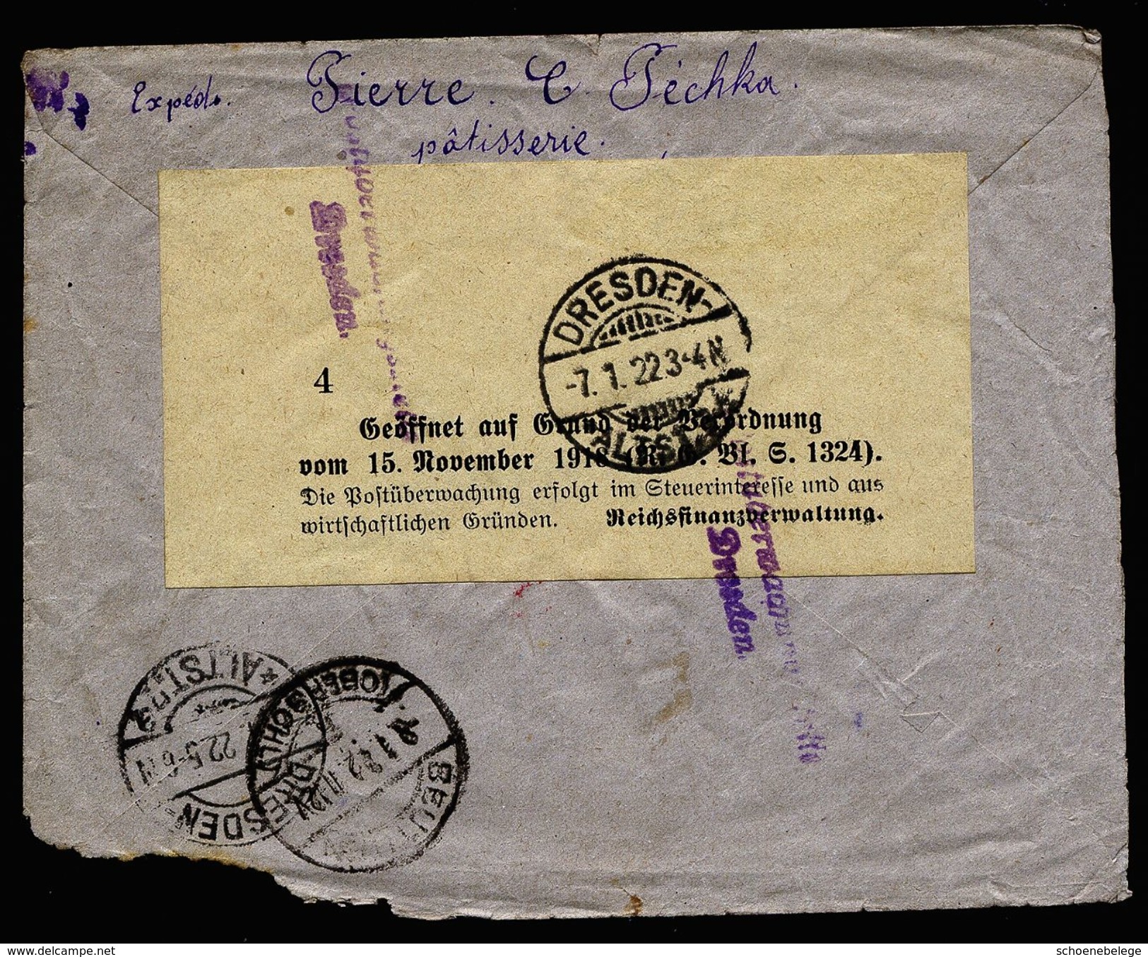 A4884) Yugoslavia R-Brief Von Bitolj 20.12.21 Nach Beuthen - Briefe U. Dokumente