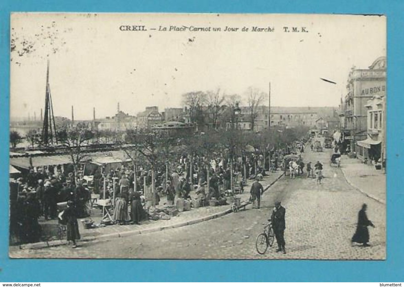 CPA Marché Place Carnot CREIL 60 - Creil