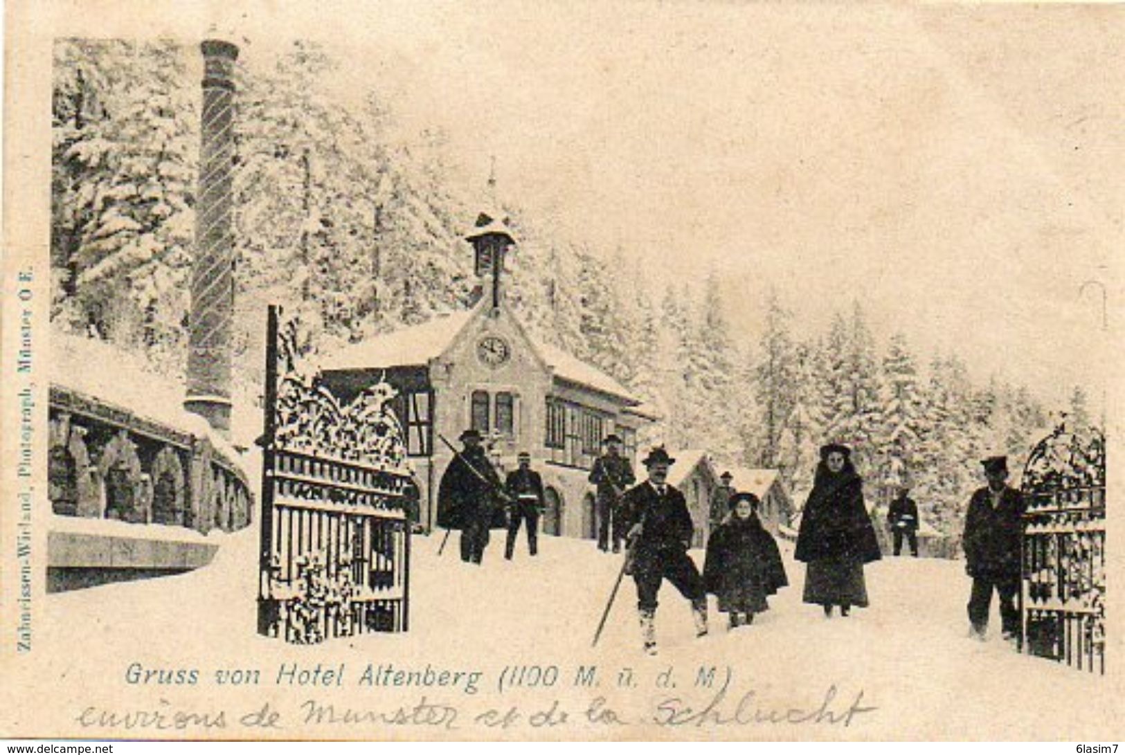 CPA - SCHLUCHT (68) - Aspect De La Ferme-Auberge-Hôtel ALTENBERG En Hiver 1902 - Huningue