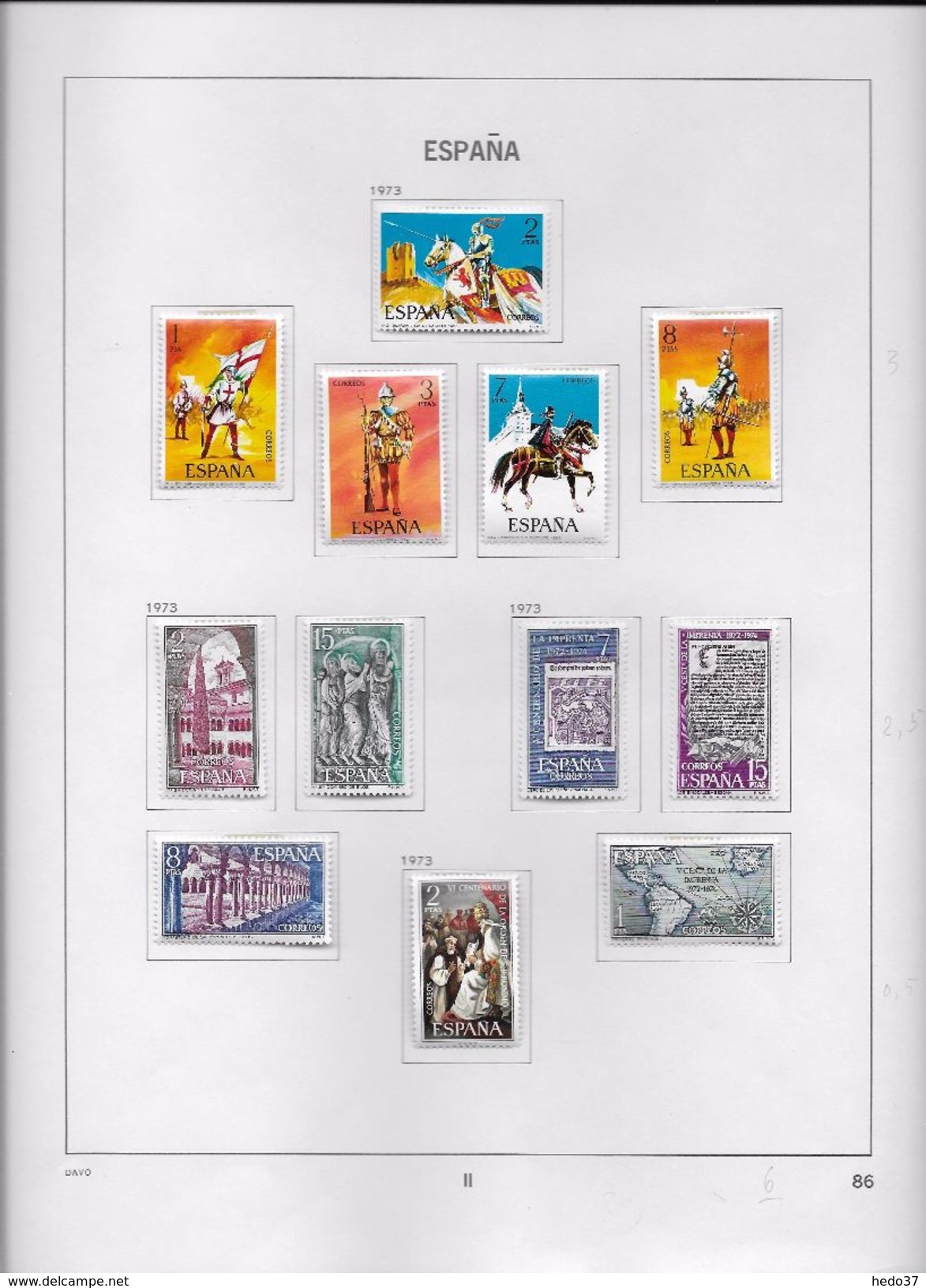 Espagne - Collection Vendue Page Par Page - Neufs * Avec Charnière / Oblitérés - B/TB - Colecciones