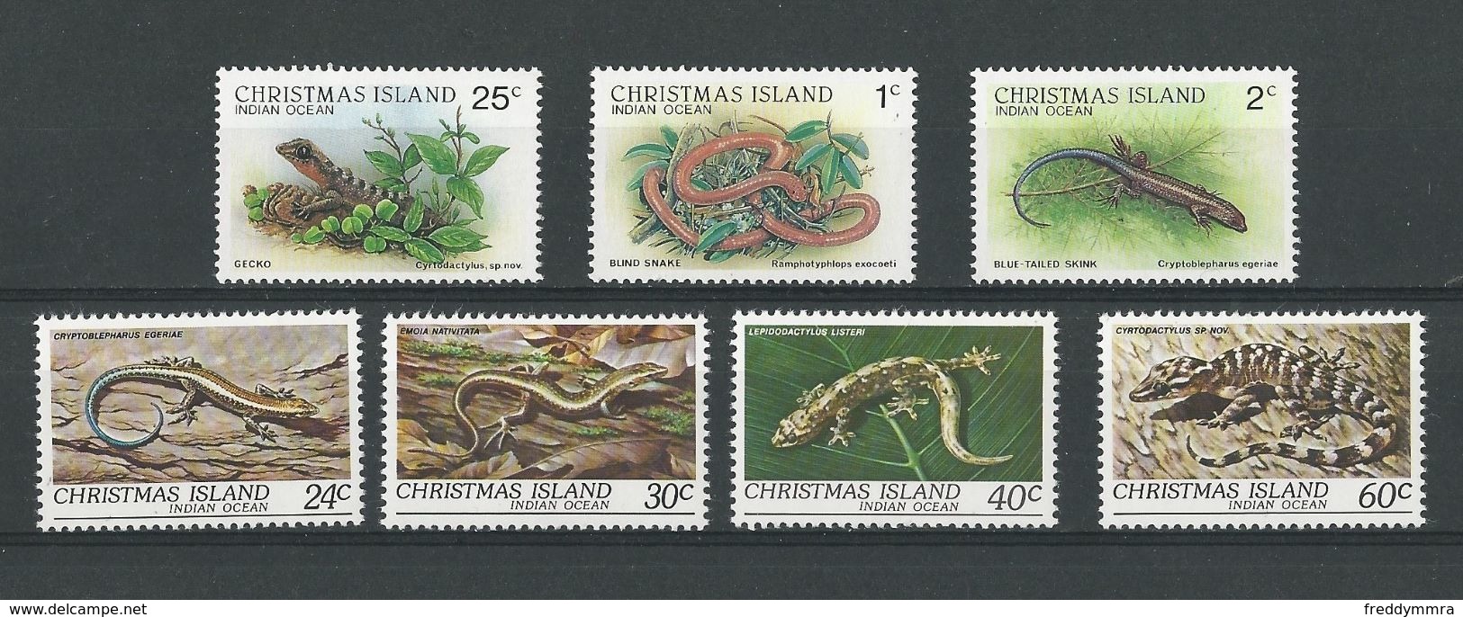 Christmas: 152/ 155 + 232/ 233 **  Reptiles Divers - Serpientes