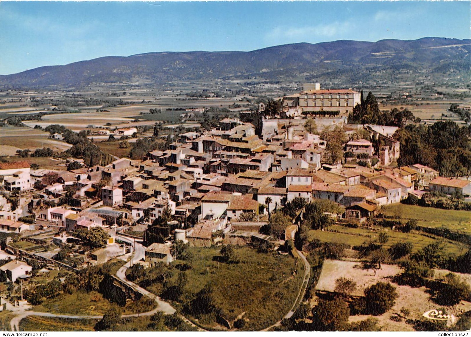 84-ANSOUIS-VUE GENERALE AERIENNE - Ansouis