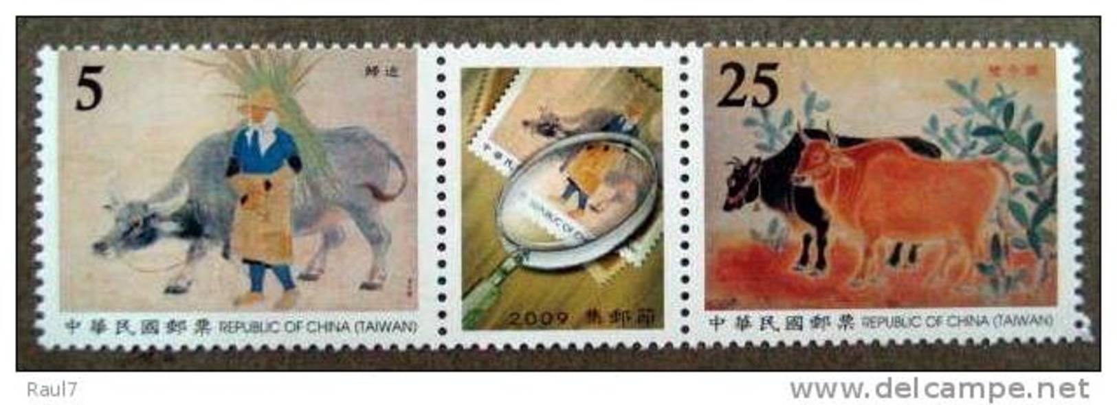 FORMOSE -TAIWAN 2009 - Vaches, Peinture, Art Moderne Taïwanais  - 2v Neufs // Mnh - Unused Stamps