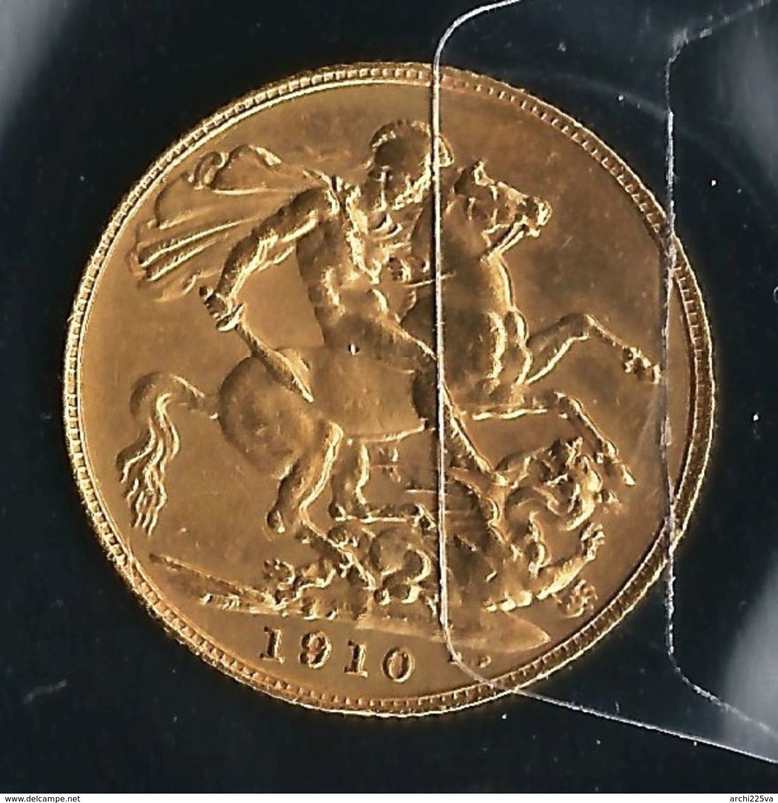 GB  1910 - Edouard VII - STERLINA - SPL - Oro / Or / Gold  917 / 000 - Confezione In Bustina Semplice - 1 Sovereign