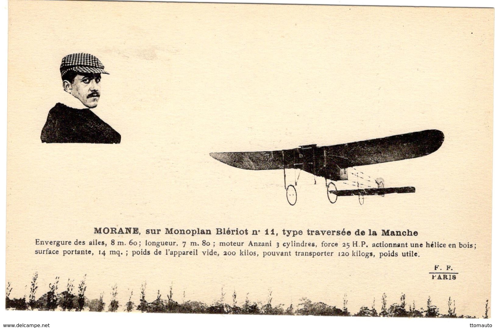 Morane Sur Monoplan Blériot  -  CPA - Piloten