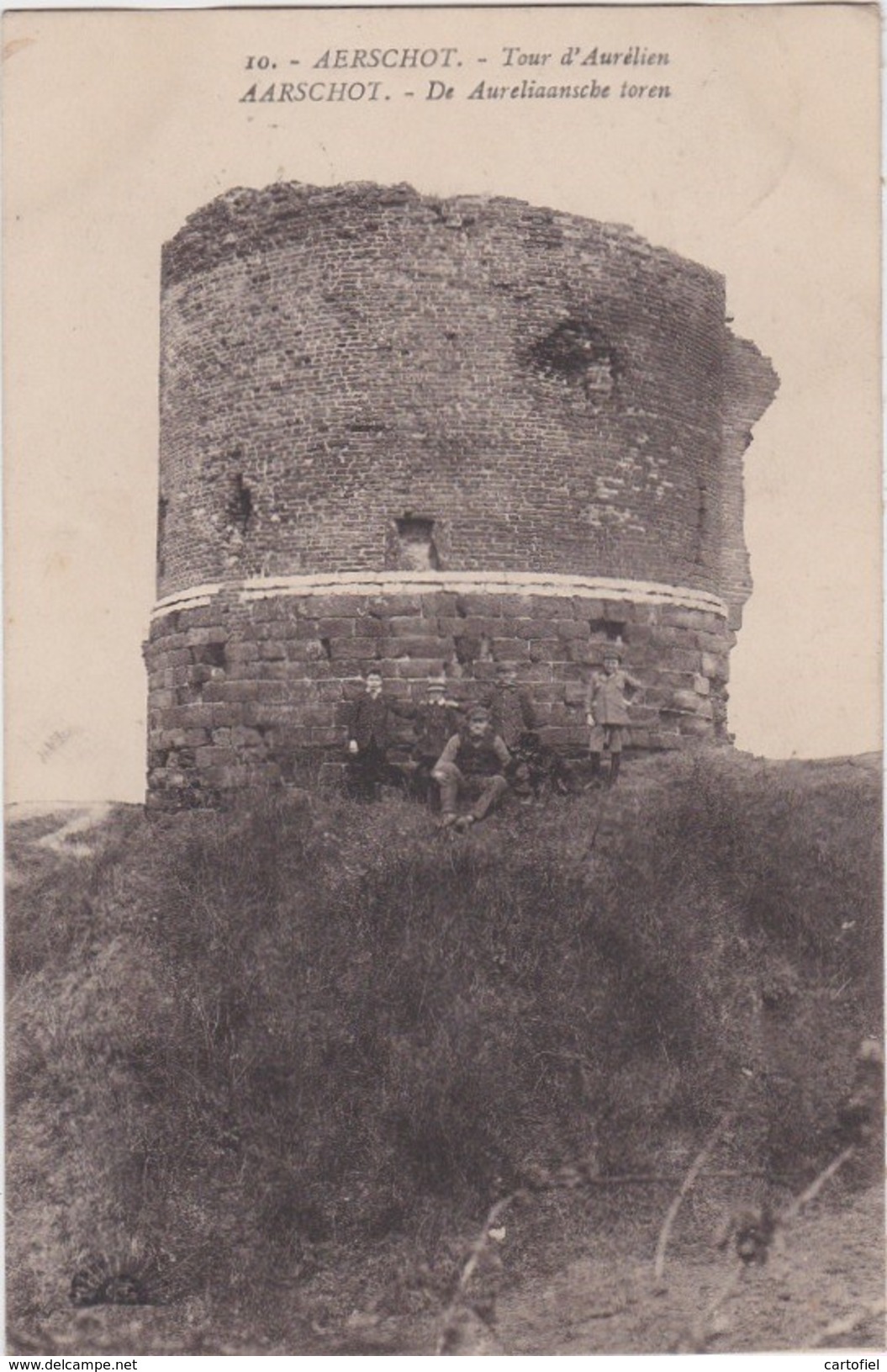 AARSCHOT-DE AURELIAANSCHE TOREN-VERSTUURD-1922-ZELDZAME UITGAVE HENRI GEORGES-ZIE DE  2 SCANS-TOP ! ! ! - Aarschot