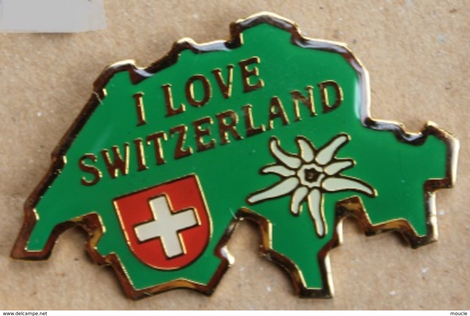 I LOVE SWITZERLAND - CARTE DE LA SUISSE - J'AIME LA SUISSE - DRAPEAU - FLEURS - EDELWEISS  -      (18) - Autres & Non Classés