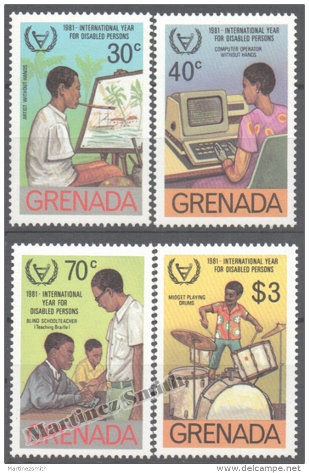 Grenada 1982 Yvert 1010-13, International Year For Disabled Persons - MNH - Grenada (1974-...)