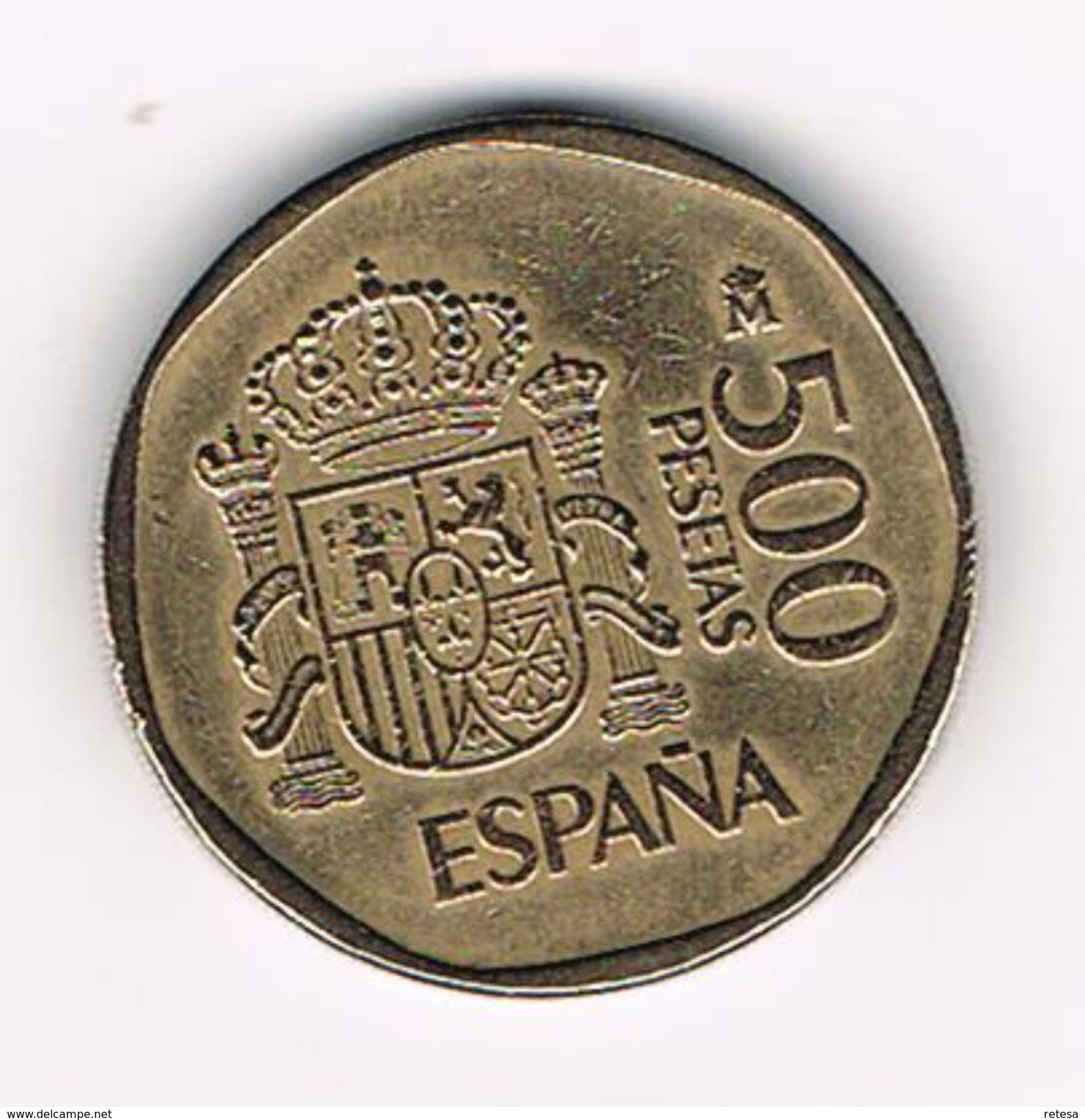 )  SPANJE 500 PESETAS 1989  JUAN CARLOS And  SOFIA - 500 Pesetas